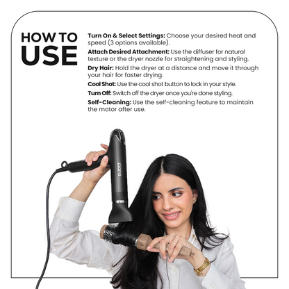 Ionic Shine-Boost Power Blow Dryer