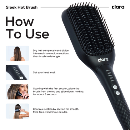 Sleek Paddle Hot Brush