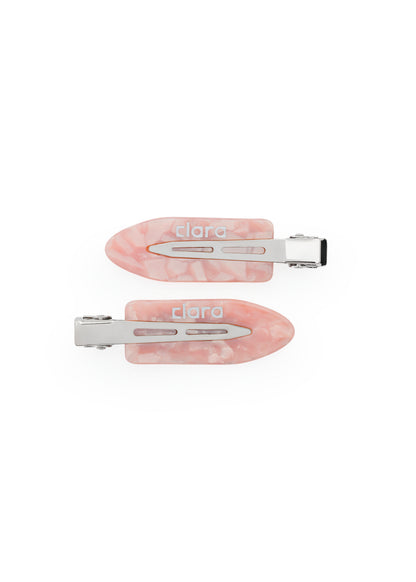Clara Pink Hair Clips - Set of 2