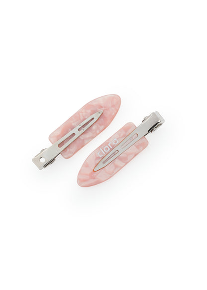 Clara Pink Hair Clips - Set of 2