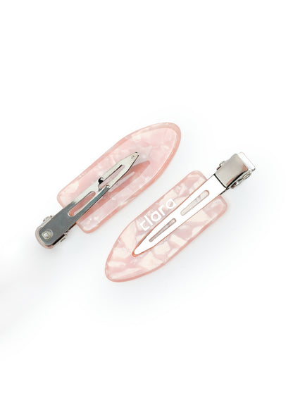 Clara Pink Hair Clips - Set of 2