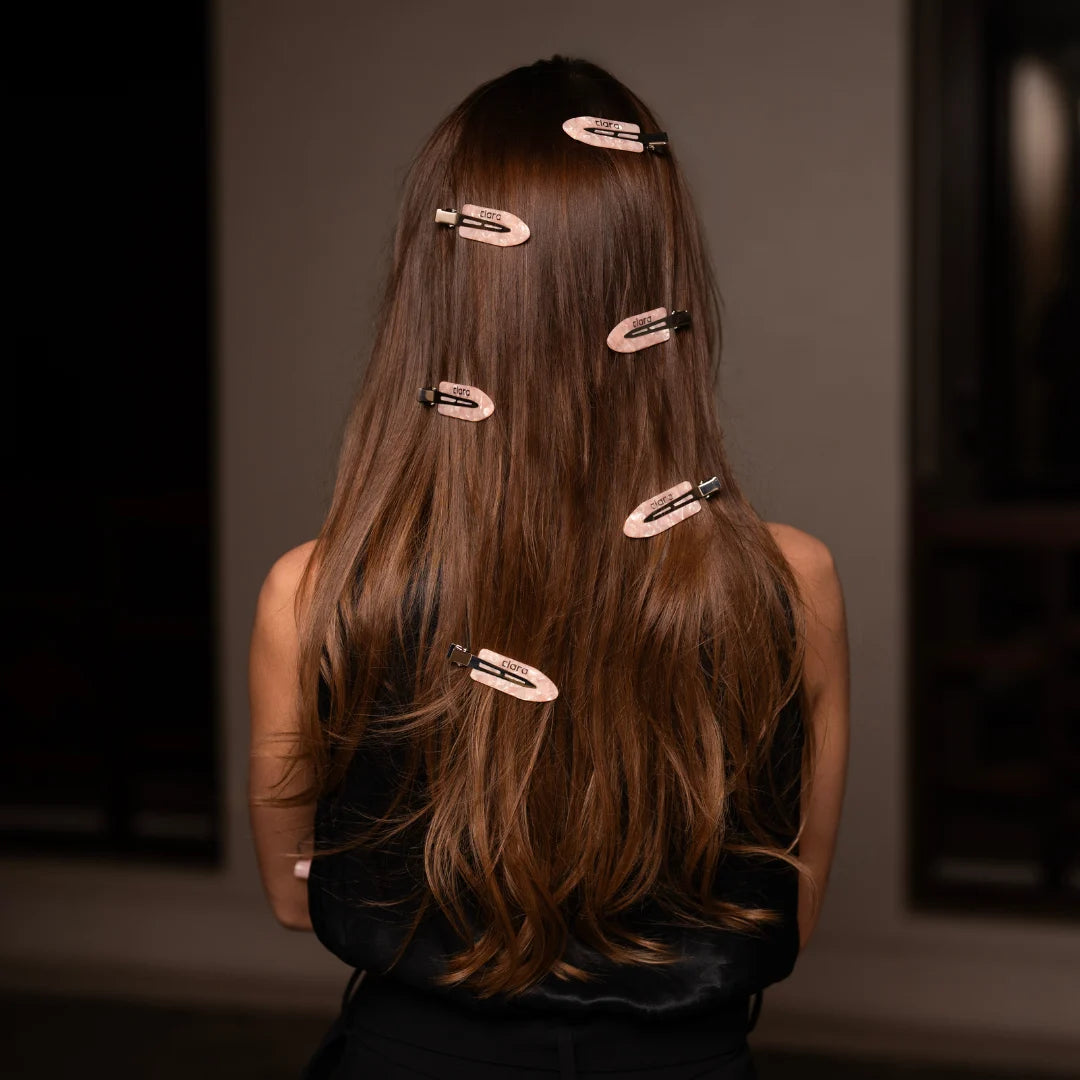 Clara Pink Hair Clips - Set of 2
